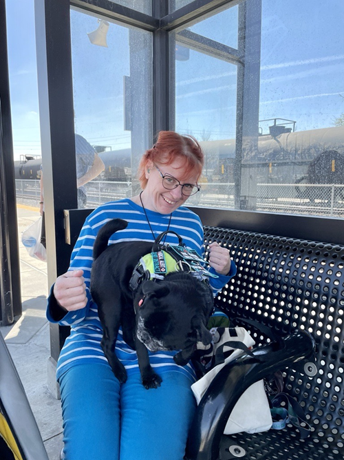 Jennifer and her dog